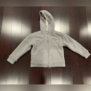 Gray youth, zipper jacket